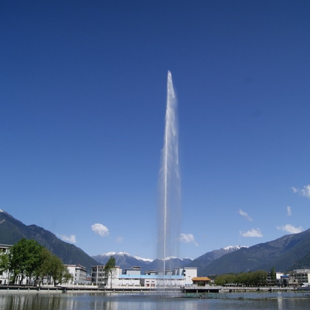 60m High Spray Fountain In Tibet